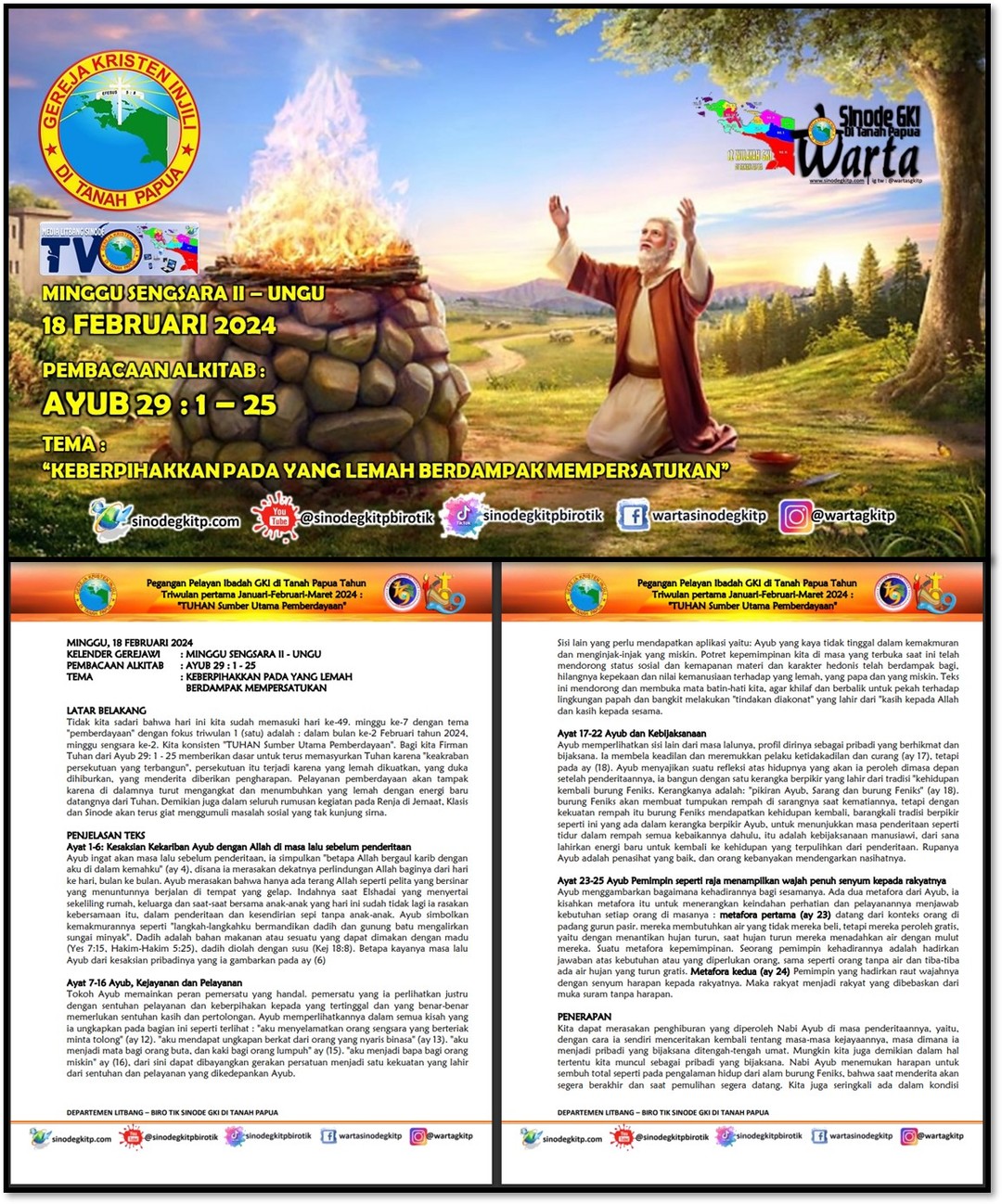 MINGGU, 18 FEBRUARI 2024 